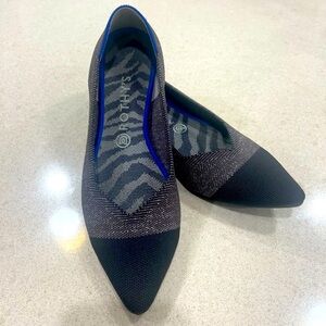 Rothy's The Point Twilight Metallic Captoe Womens Size 11